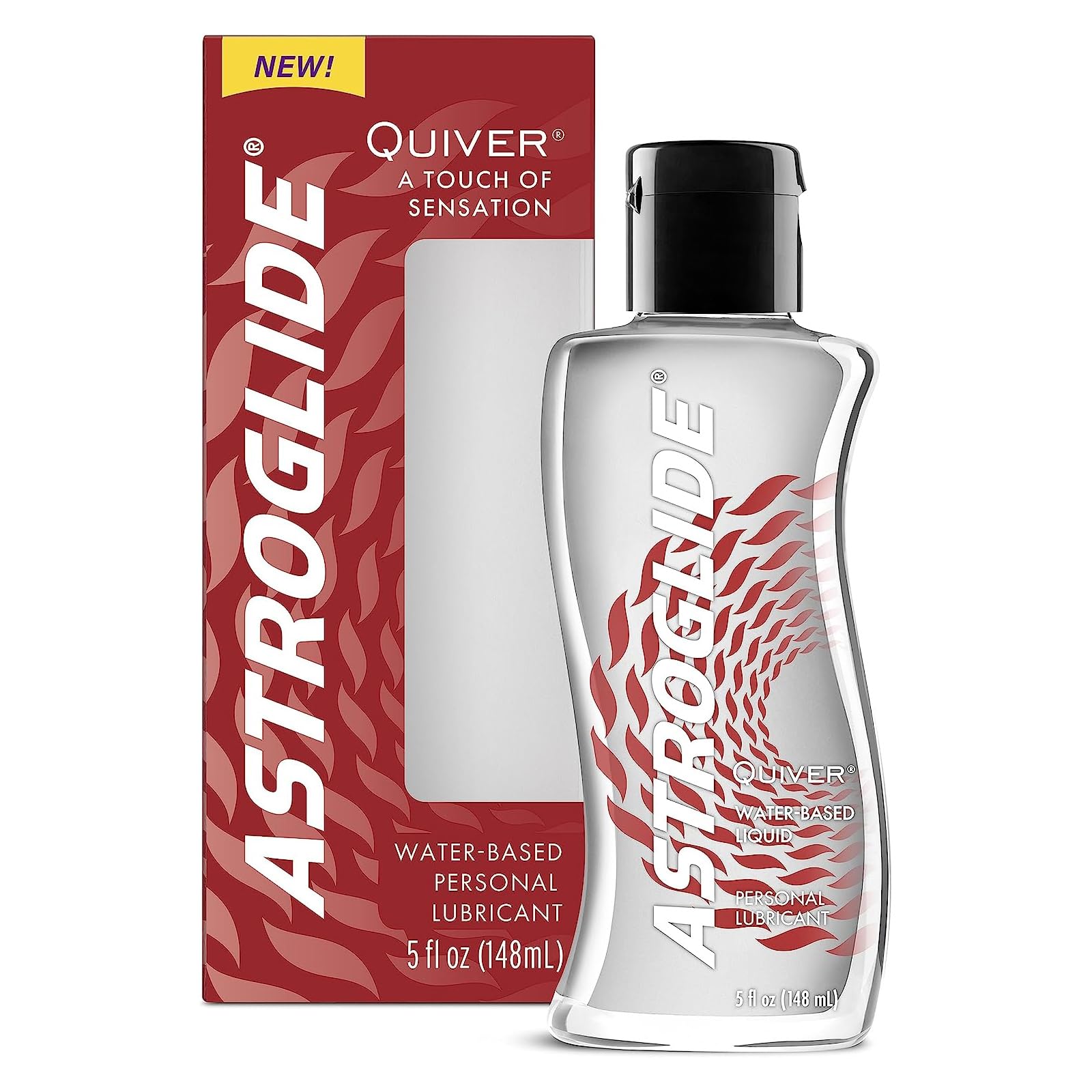 Astroglide Water-Based Personal Lubricant (5oz) - Long-Lasting Sex Lube for Men, Women & Couples - Enhances Intimacy & Sensation - Easy Clean Up - Perfect for Massage, Foreplay & Couples' Night