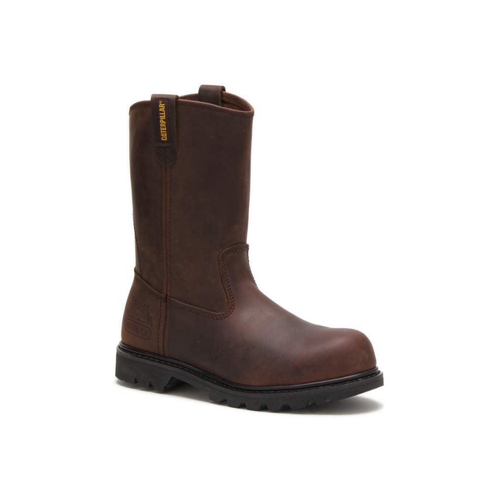 Cat Footwear Men's Revolver ST Steel Toe Work Boots - Durable Construction Boots for Safety & Comfort - Ideal for Construction Sites, Landscaping & Heavy Duty Work