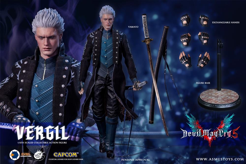 Asmus Toys 1/6 Scale Evil Vergil Action Figure from Devil May Cry 5 - Highly Detailed Collectible Model for Anime Fans & Video Game Merch Collectors - Perfect for Display in Home Office or Gaming Room