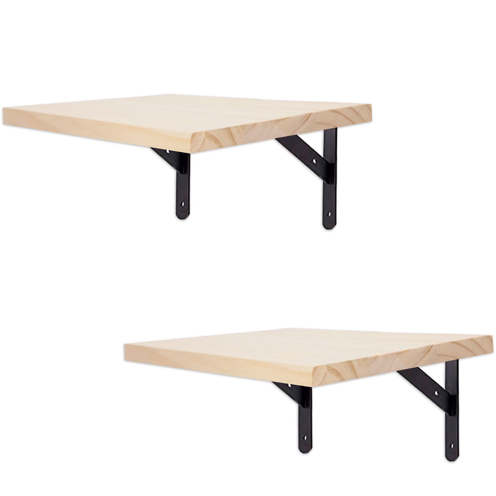 2 Pack Wooden Wall Mounted Cat Climbing Shelves - Cat Hideaway Platform & Step Climber - 7.87 x 9.84 Inch (20 x 25cm) Cat Wall Furniture for Indoor Cats - Perfect for Playing, Jumping, Lounging & Space-Saving in Small Apartments