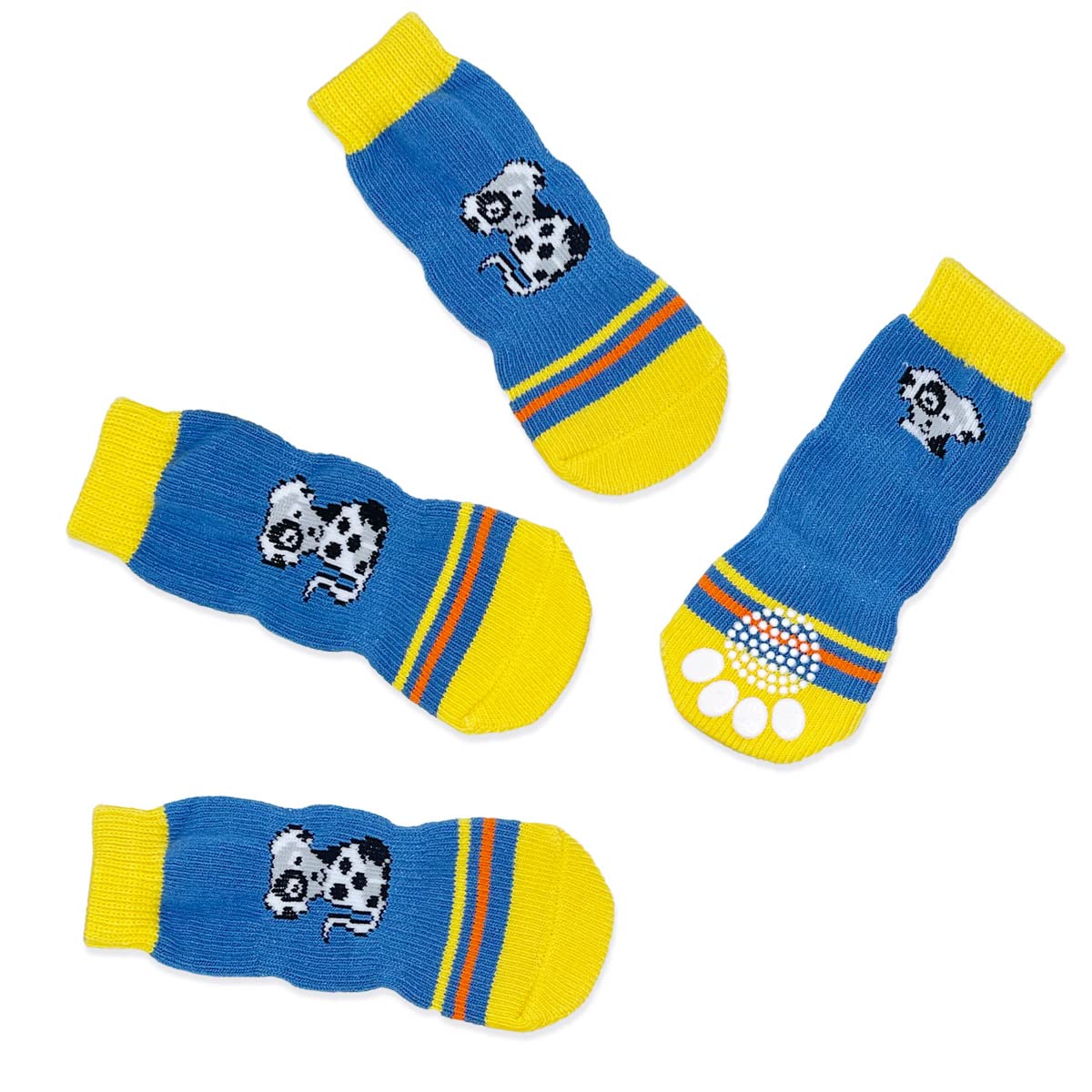 Lillabi Small Dog Socks - Soft Breathable Cotton Pet Socks for Dogs & Cats - Cute & Comfortable Paw Protectors for Indoor Play, Winter Warmth & Hardwood Floor Traction