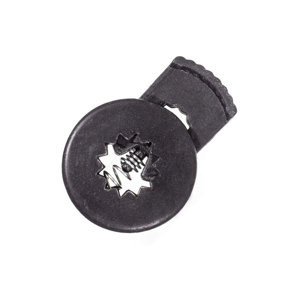 Paracord Planet Heavy Duty Wheeled Circle Cord Lock for Drawstrings, Ropes & Twine - Camping & Outdoor Gear Accessories - Micro Pulley for Bags, Apparel & Hiking Equipment - Durable Spring Mechanism