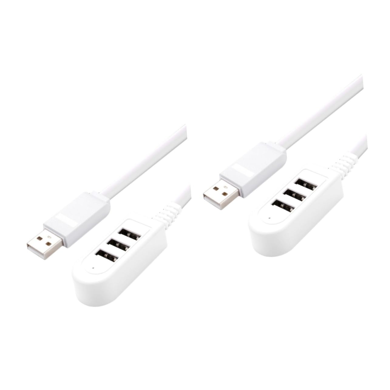 Housoutil 2-Pack 3A Fast Charging USB Hub with 3 Ports - High-Speed Multi-Port Extension for Desktop, Laptop, iPad, iPhone - Perfect for Home Office, Gaming & Travel Accessories