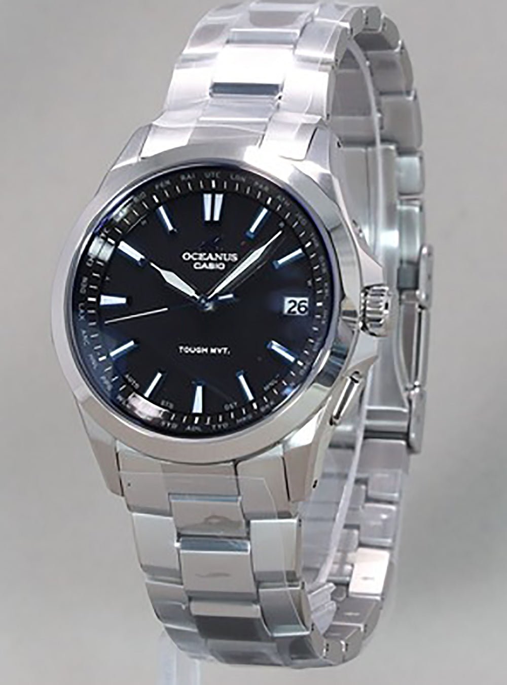 CASIO OCEANUS OCW-S100 1AJF Solar-Powered Radio Wave Watch - Japanese Domestic Model (JDM) - Perfect for Business, Travel & Luxury Lifestyle