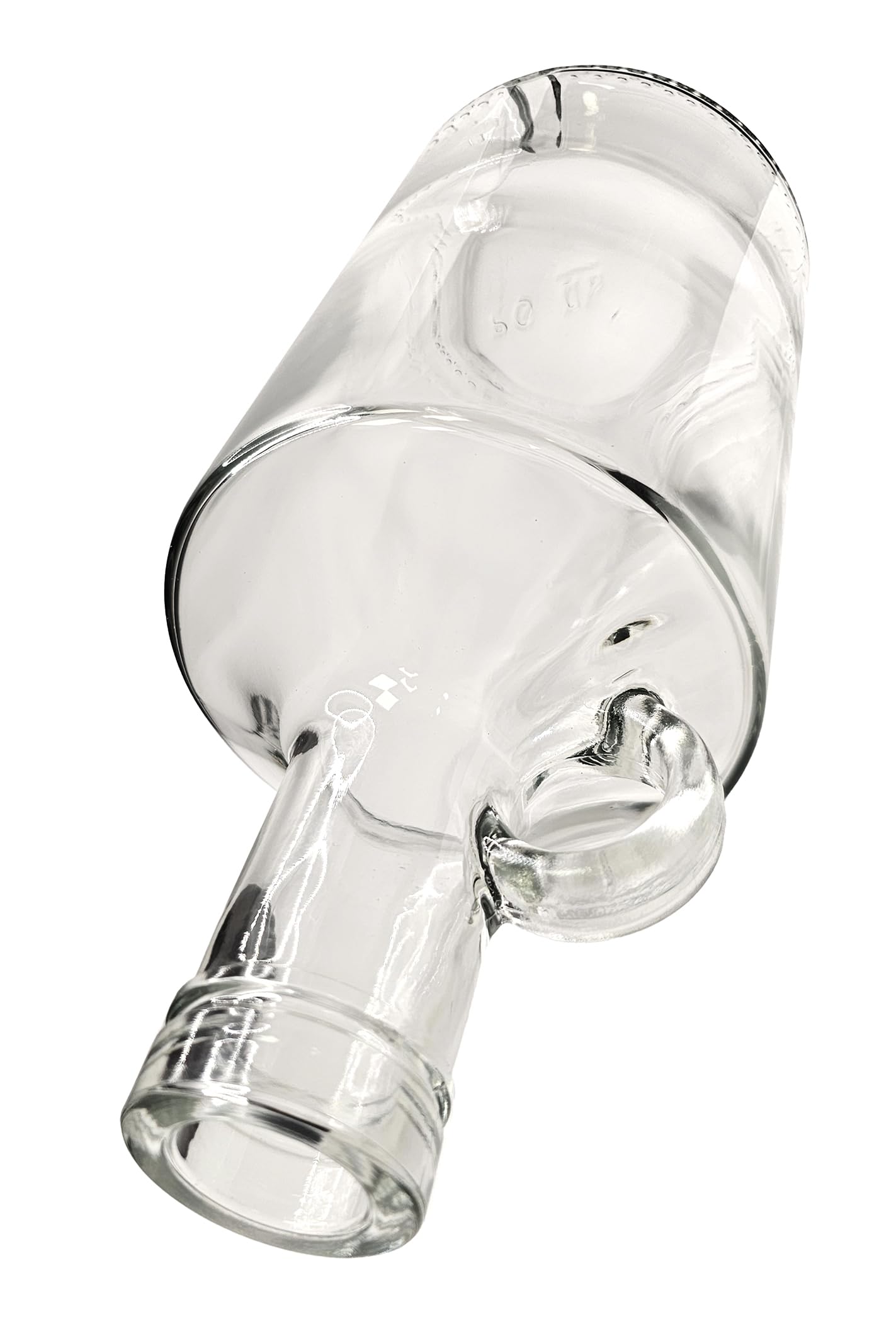 Premium Morgantown Flint Bar Top Spirit Bottles - Single Glass Liquor Bottle for Whiskey, Bourbon & Cocktails | Home Bar, Party & Gift Use