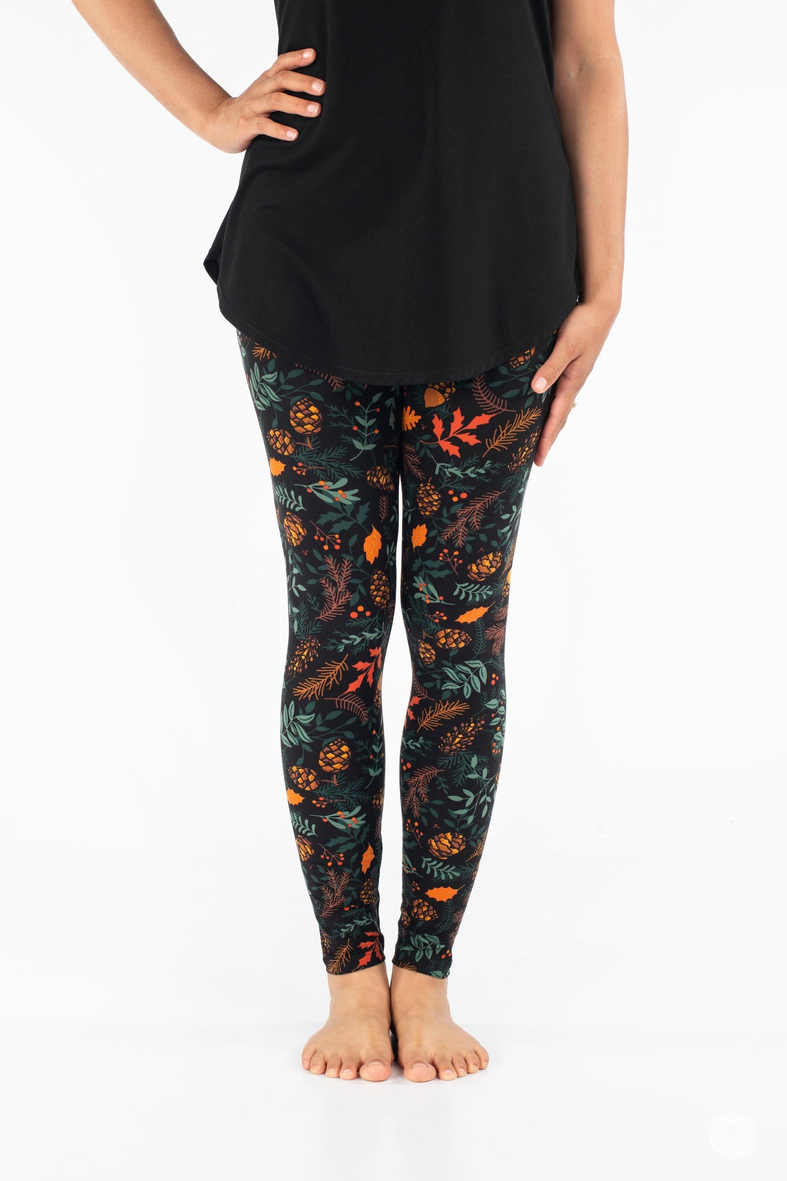 Women's Sweater Weather Patterned Leggings - Cozy Winter Knit Pants for Yoga, Lounge & Casual Outfits