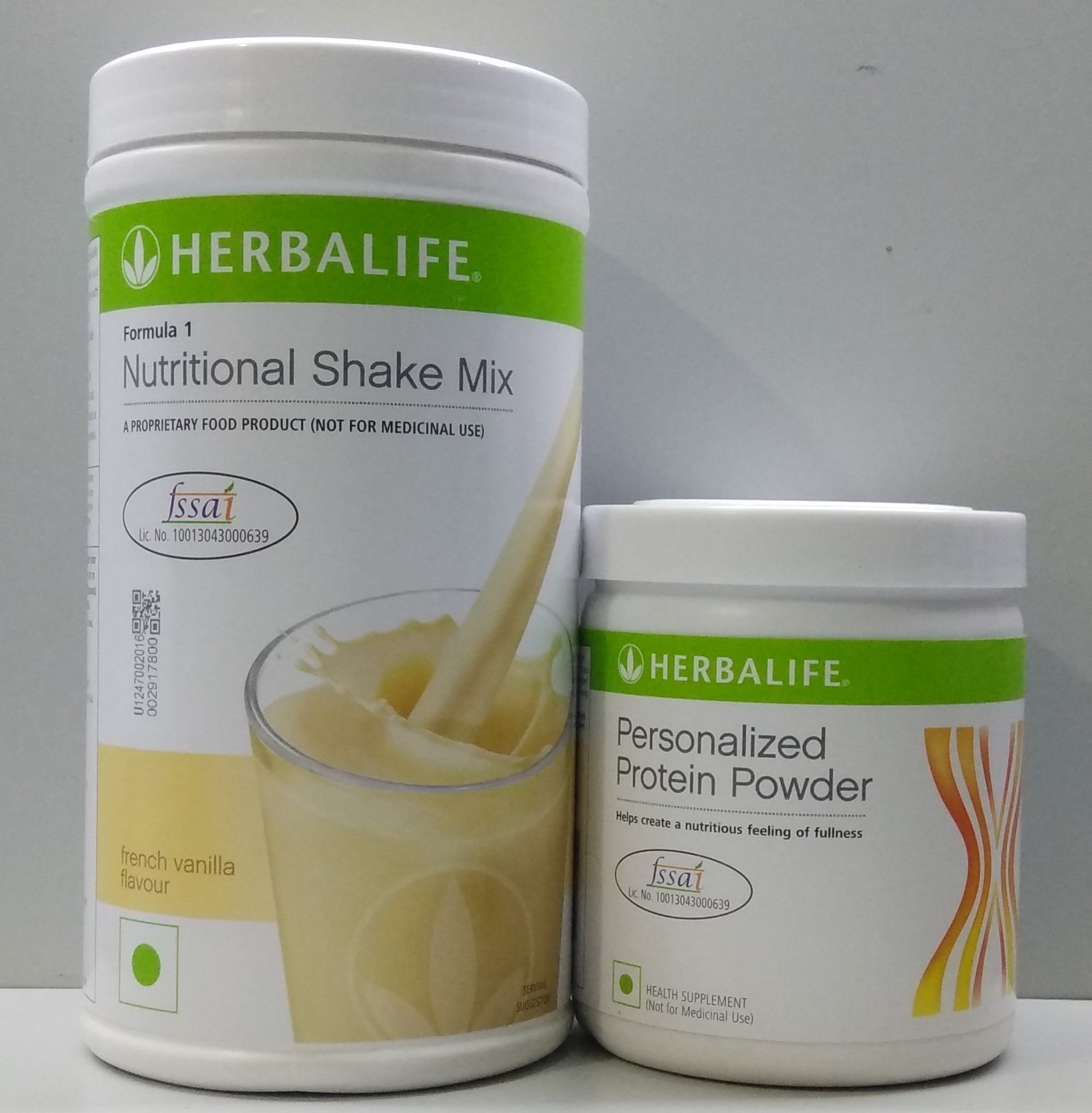 Herbalife Formula 1 Vanilla Shake with Formula 3 Protein Powder - 500g | Meal Replacement for Weight Loss & Muscle Gain | Perfect for Breakfast, Post-Workout & Healthy Lifestyle