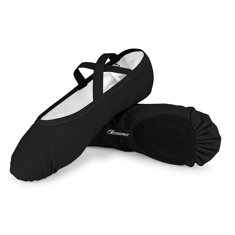 Women's Ballet Shoes - Professional Canvas Ballet Slippers for Dance, Yoga & Fitness | Comfortable Ballet Flats for Women & Girls | Perfect for Dance Classes, Yoga Practice & Casual Wear