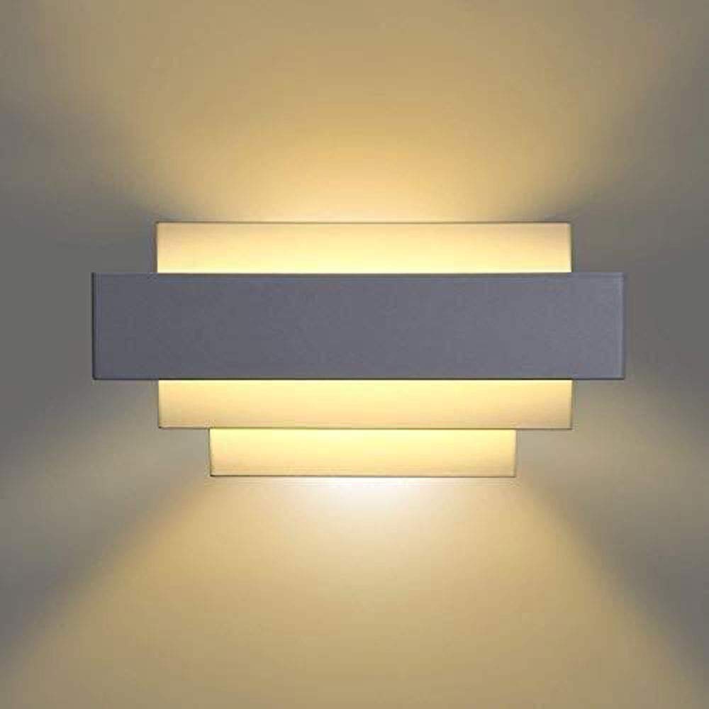 Modern LED Wall Sconce Lighting Fixture - Warm White Indoor Wall Lamp for Living Room, Bedroom, Hallway - Energy Efficient Home Decor for Cozy Ambiance