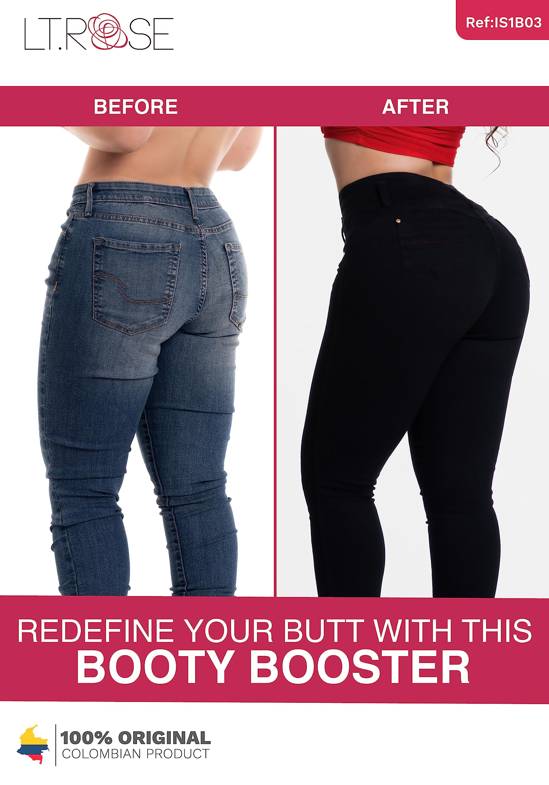LT.ROSE High Waisted Butt Lifting Jeans for Women | Colombian Style | Night Out & Casual Wear