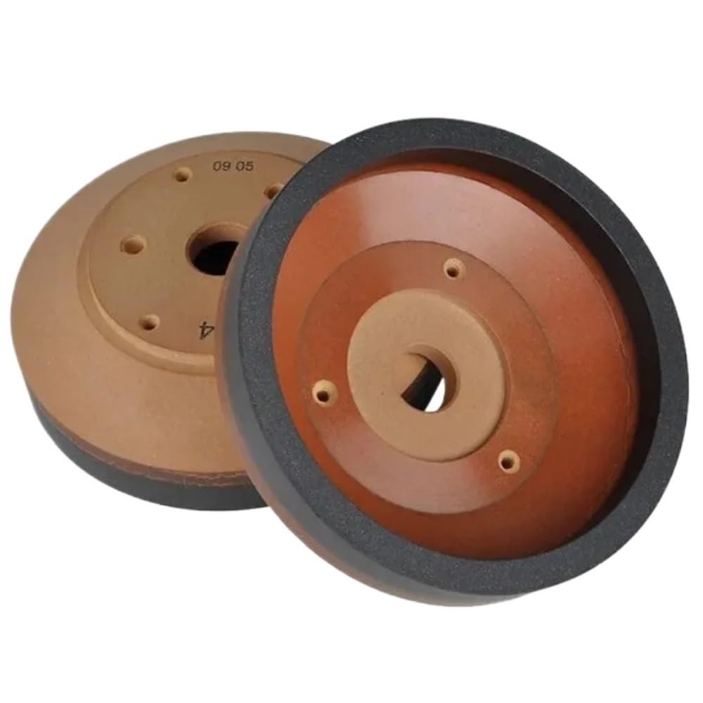 Premium 150x10x12mm Resin Polishing Wheel for Glass Beveling Machine - 12 Hole 240 Grit Abrasive Disc - Perfect for Glass Edge Smoothing & Polishing in Jewelry Making & DIY Crafts