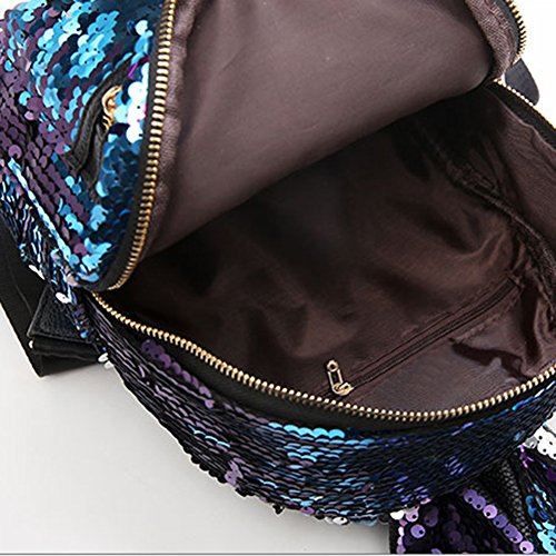 **Aibearty Sparkling Rabbit Ears Backpack for Women - Cute Sequins Rucksack, Casual Daypack for School, Travel & Cosplay**