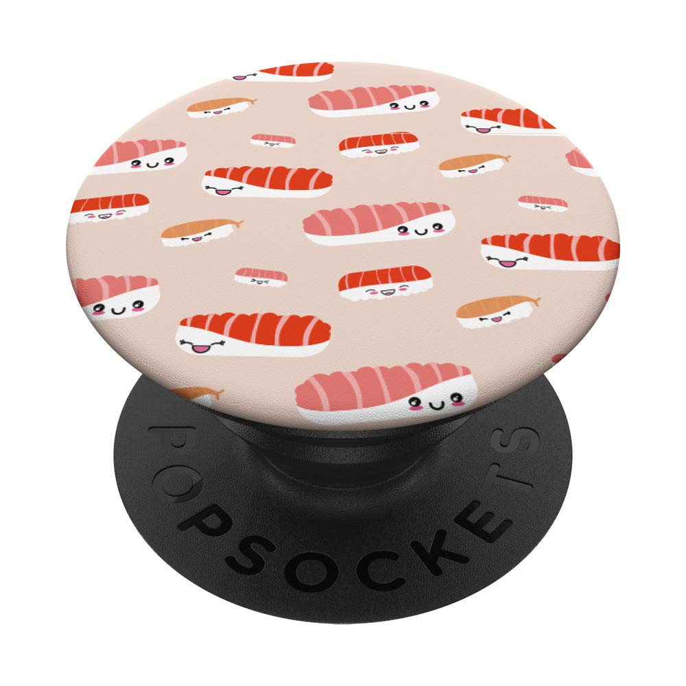 Premium Otoro Sushi Tuna Wall Art - Cute Cartoon Illustration for Kitchen Decor | Japanese Food Themed Wallpaper for Restaurants & Home Dining Rooms