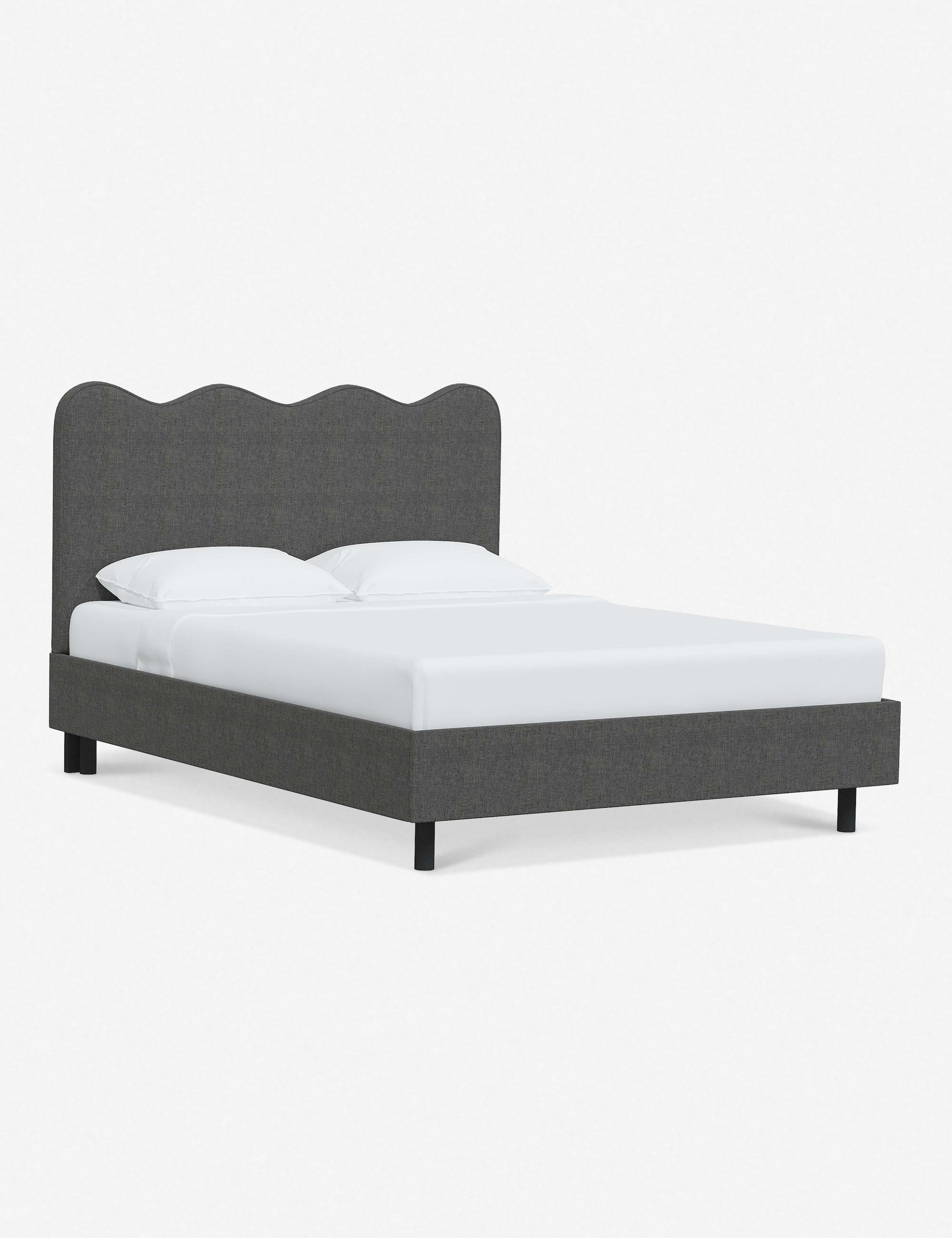 Modern Clementine Platform Bed Frame - Queen Size, Wooden Slat Support, Sturdy & Minimalist Design - Perfect for Bedrooms, Guest Rooms & Small Spaces