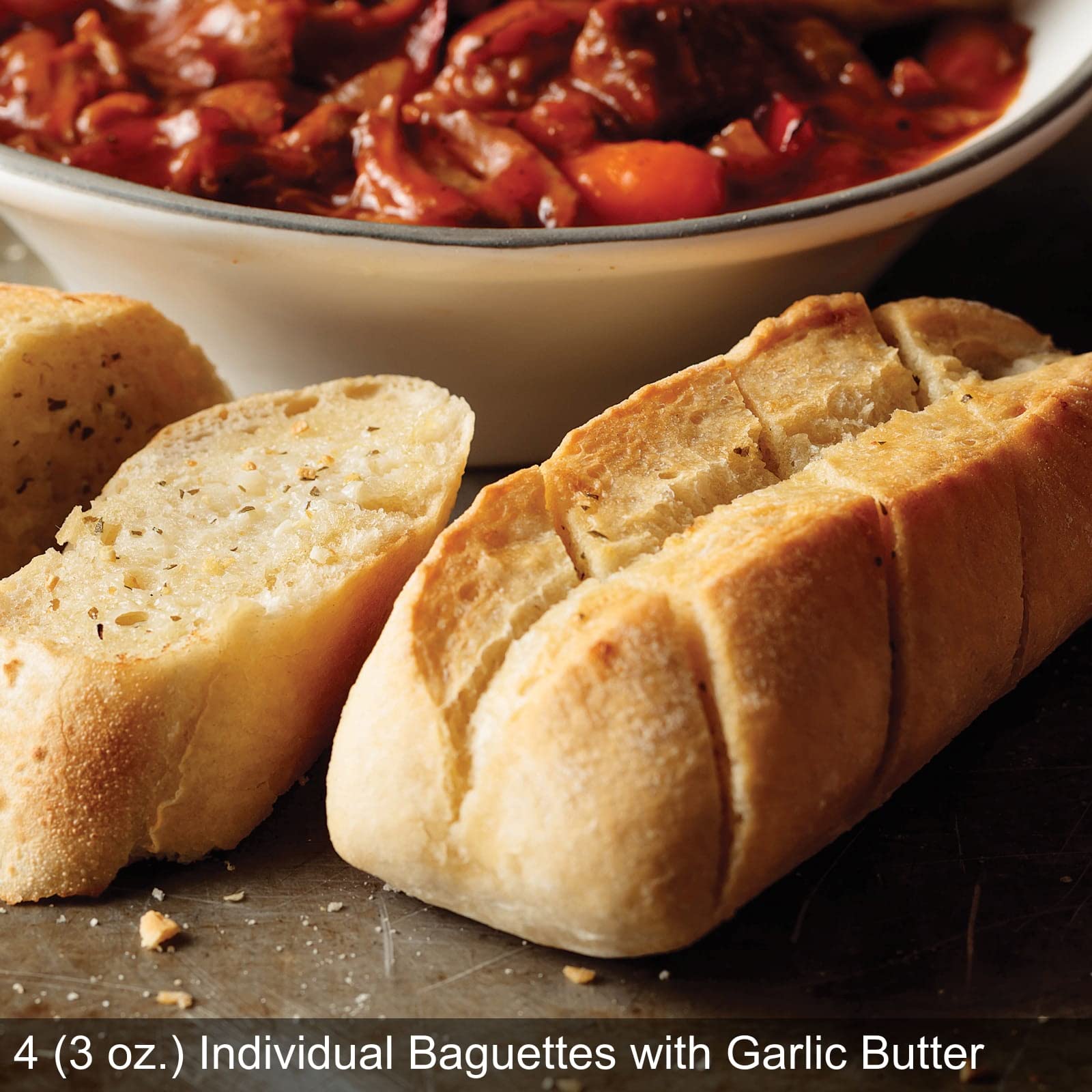 Omaha Steaks The Manhattan Collection - Premium Boneless New York Strips, Air-Chilled Chicken Breasts, Stuffed Baked Potatoes & Garlic Butter Baguettes | Gourmet Meal Kit for Dinner Parties, Date Nights & Special Occasions