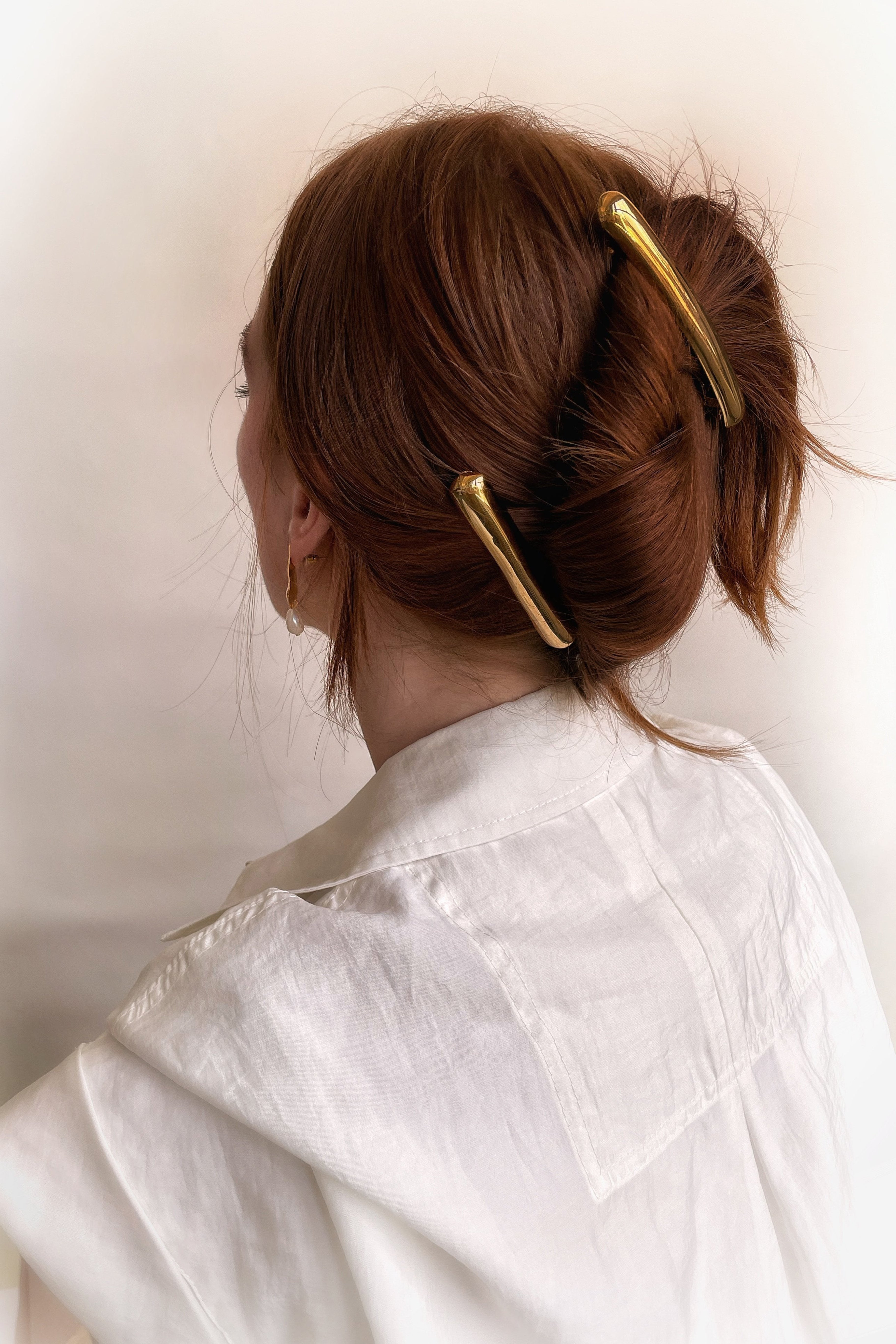 Elegant Elongated Barrette Hair Clip for Women - Perfect for Weddings, Parties & Everyday Style