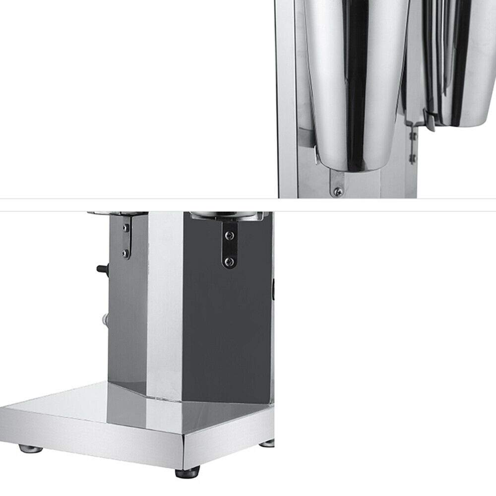 110V Electric Milkshake Maker - Stainless Steel Dual Head Blender for Smoothies, Ice Cream, Cocktails & Drinks | Perfect for Home, Cafes & Smoothie Shops | Make Milkshakes, Bubble Tea & Protein Shakes Easily