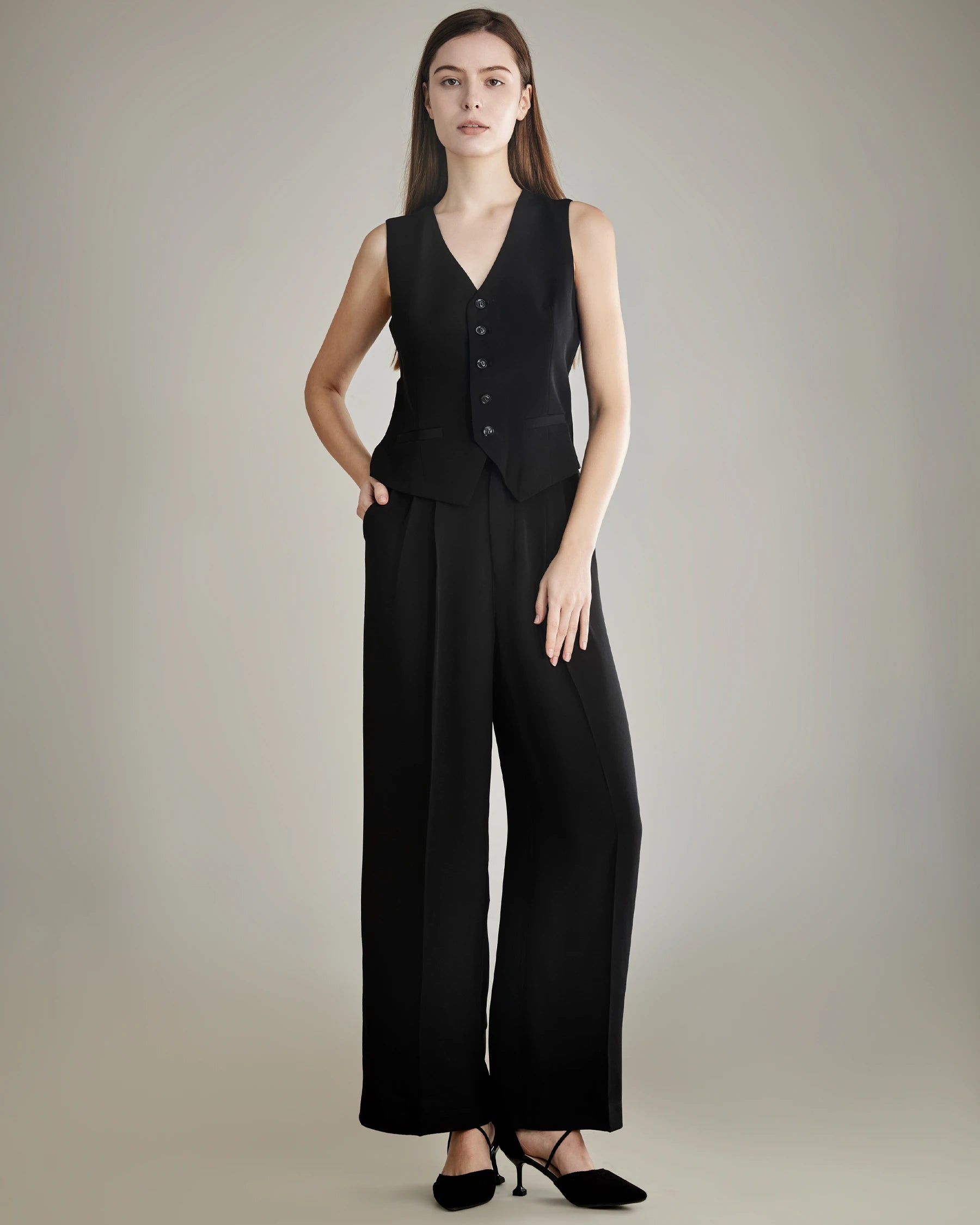 40 Momme Wide Leg Silk Pants for Women - Luxurious Soft & Comfortable Palazzo Pants for Lounge, Travel & Special Occasions