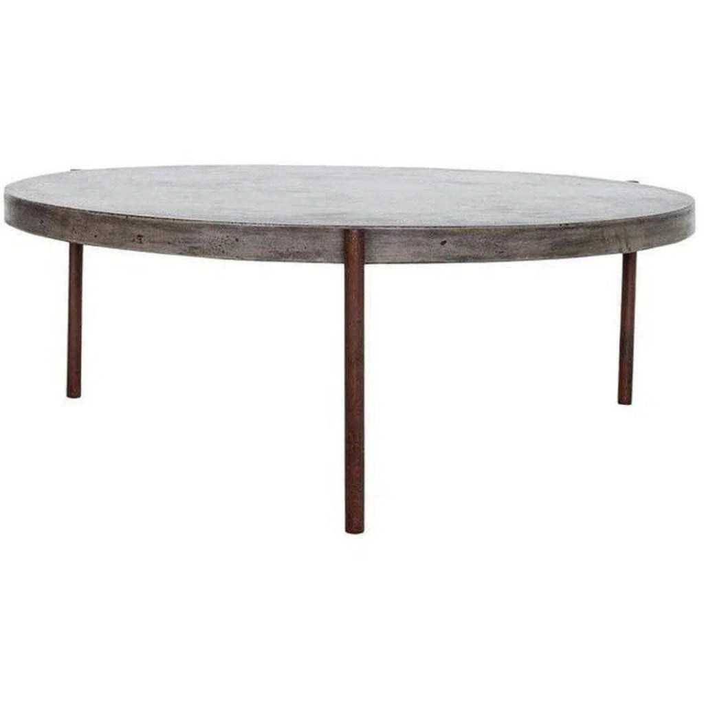 36 Inch Modern Coffee Table - Grey Contemporary Design for Living Room, Lounge & Office