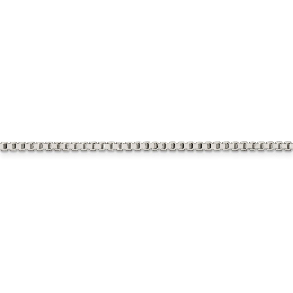 925 Sterling Silver 1.9mm Box Chain Necklace with Lobster Clasp - Durable Fine Jewelry for Women, Men, Gifts & Everyday Wear