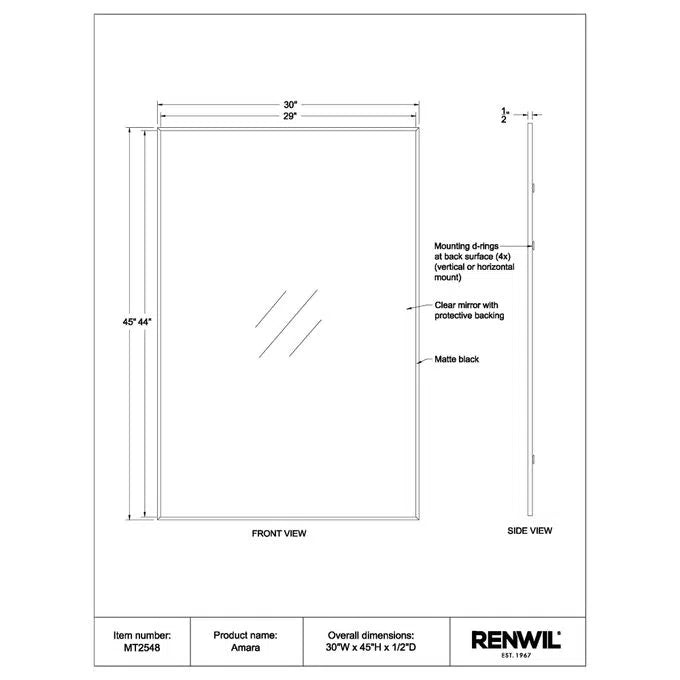 Amara Mirror - Full Length Floor Mirror with Adjustable Tilt, Modern Home Decor for Bedroom, Living Room, and Entryway - Perfect for Selfies, Outfit Checks, and Room Styling