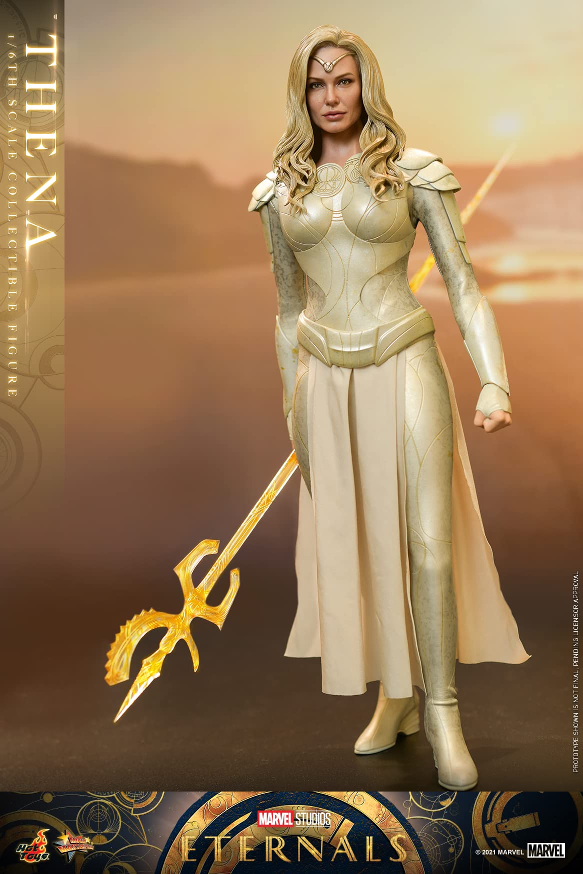 Hot Toys 1:6 Scale Thena Action Figure - Marvel Eternals Movie Collectible for Display & Cosplay