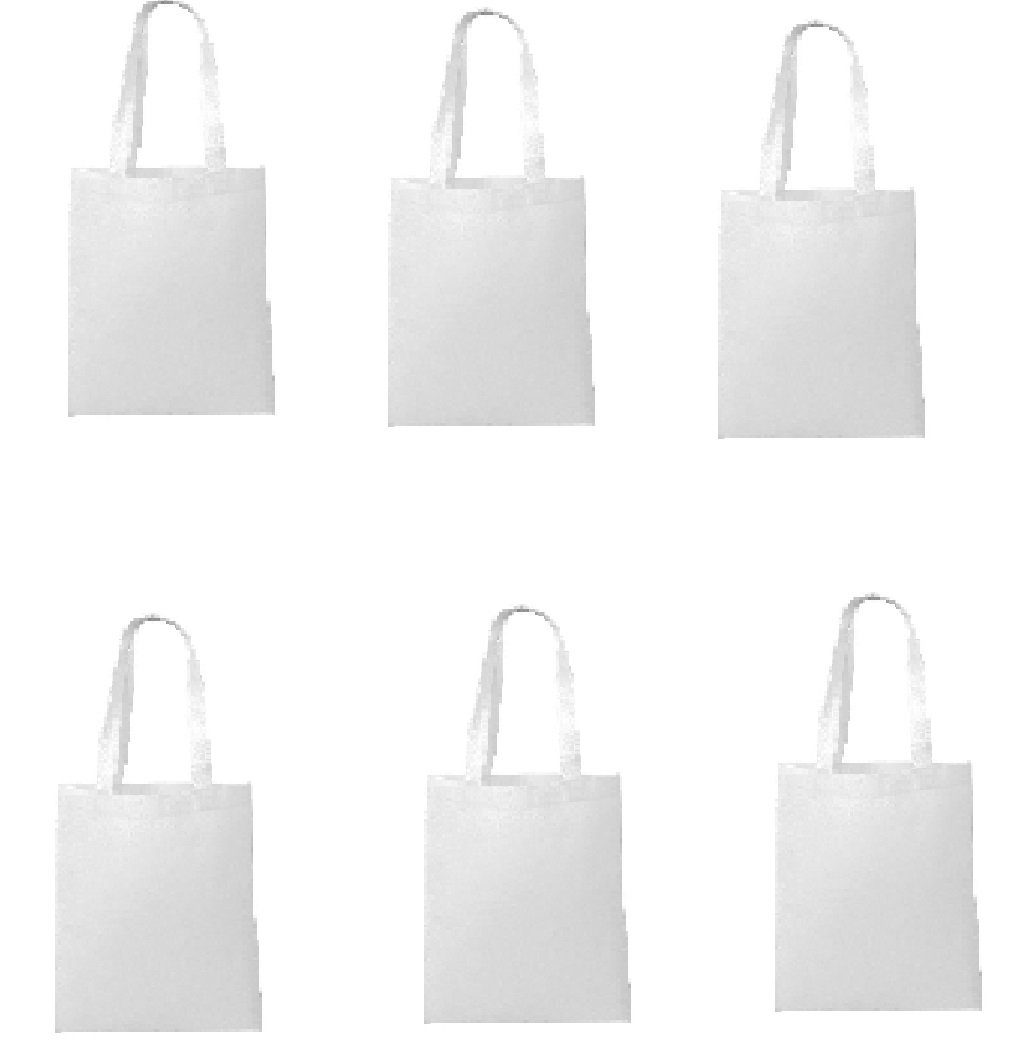 Wholesale White Non-Woven Reusable Tote Bags - 13