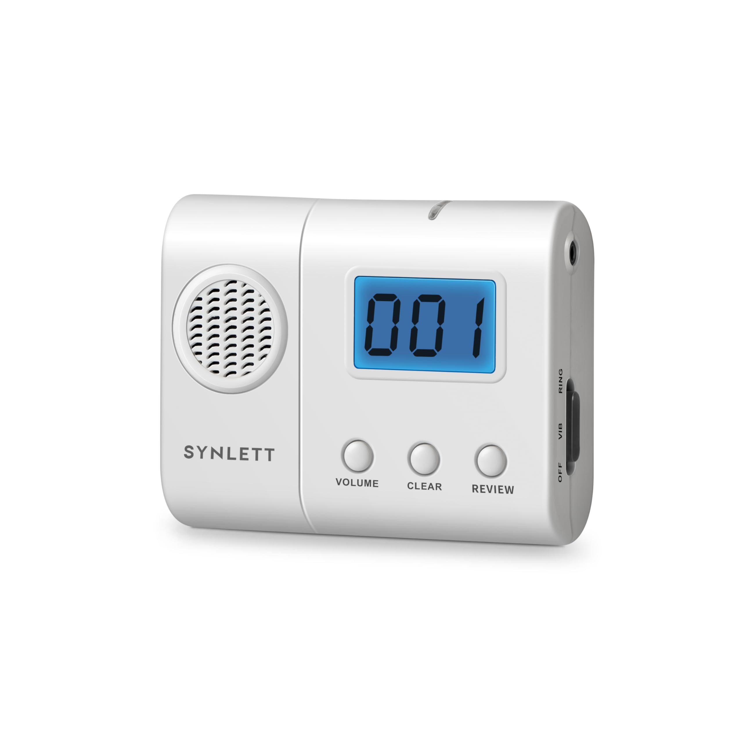 Wireless Caregiver Pager with LCD Display & Alert Tone - Silent Mode Nurse Call System - Compatible with SYNLETT - Must Pair to CMU - Ideal for Hospitals, Nursing Homes & Caregiver Services