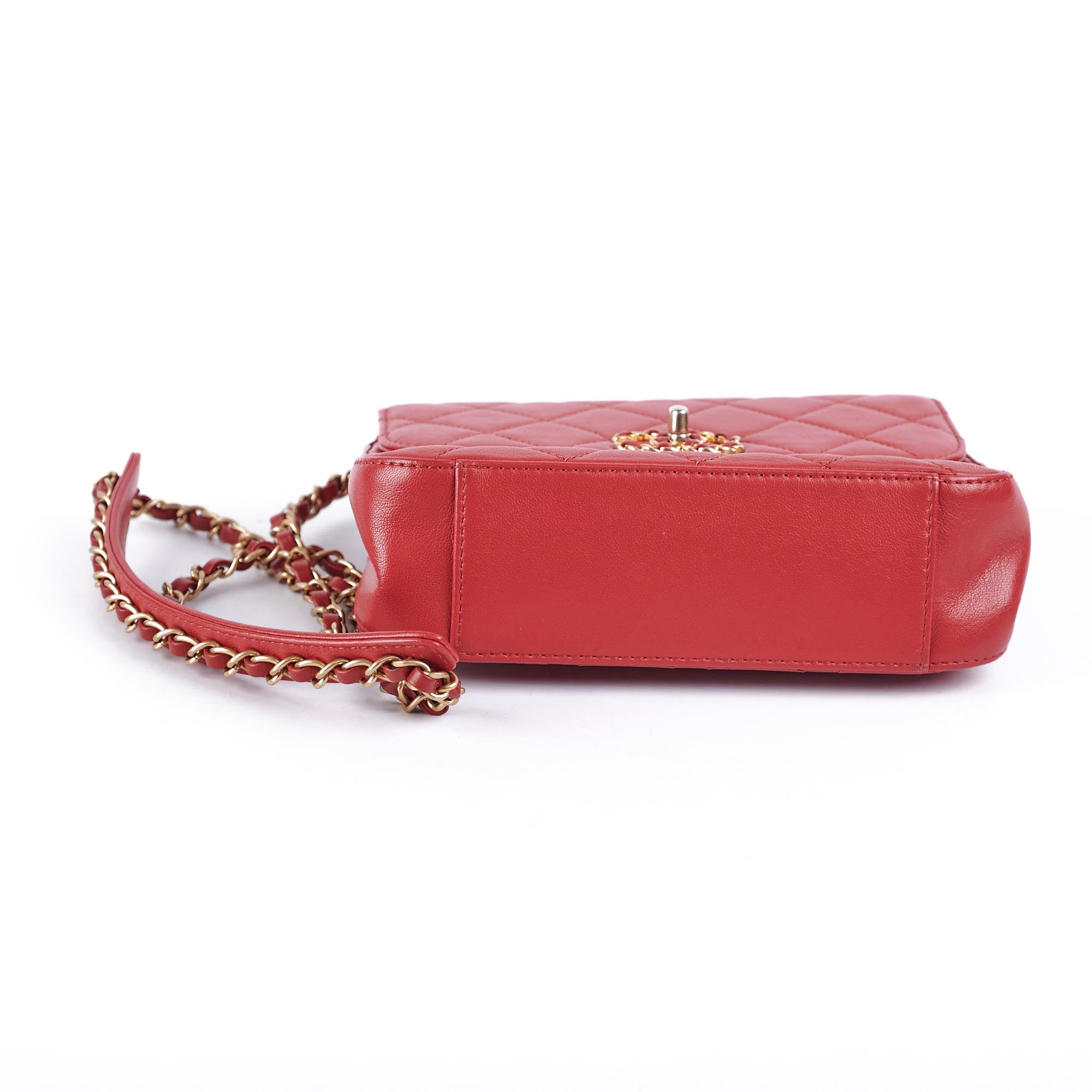Chanel Seasonal Red Top Handle Bag - Luxury Designer Handbag for Women | Perfect for Parties, Weddings & Special Occasions