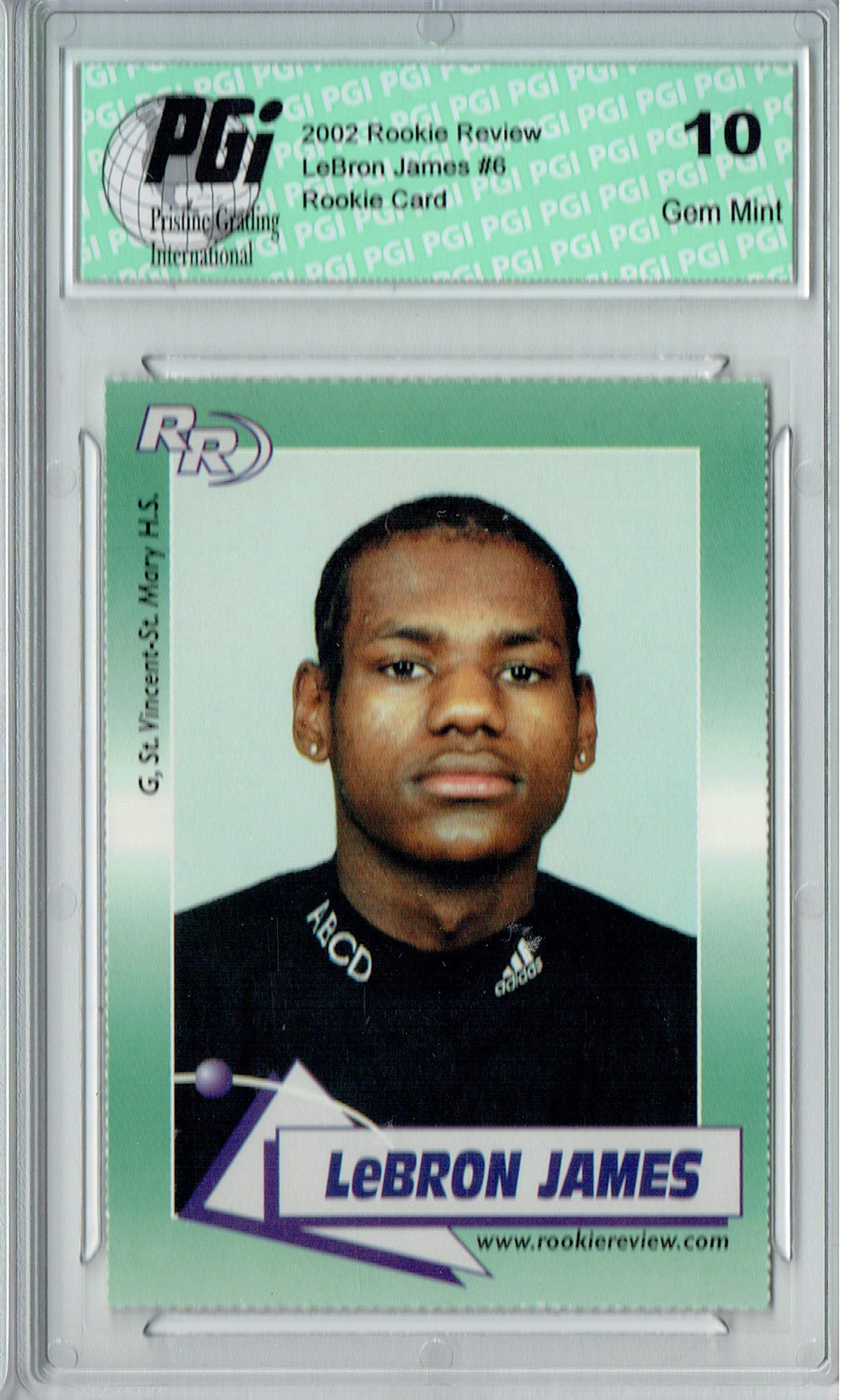 LeBron James 2002 Rookie High School Basketball Card #6 Adidas Perfs - Rare Collectible for NBA Fans & Sports Memorabilia Collectors - Perfect for Display, Investment, and Gifting