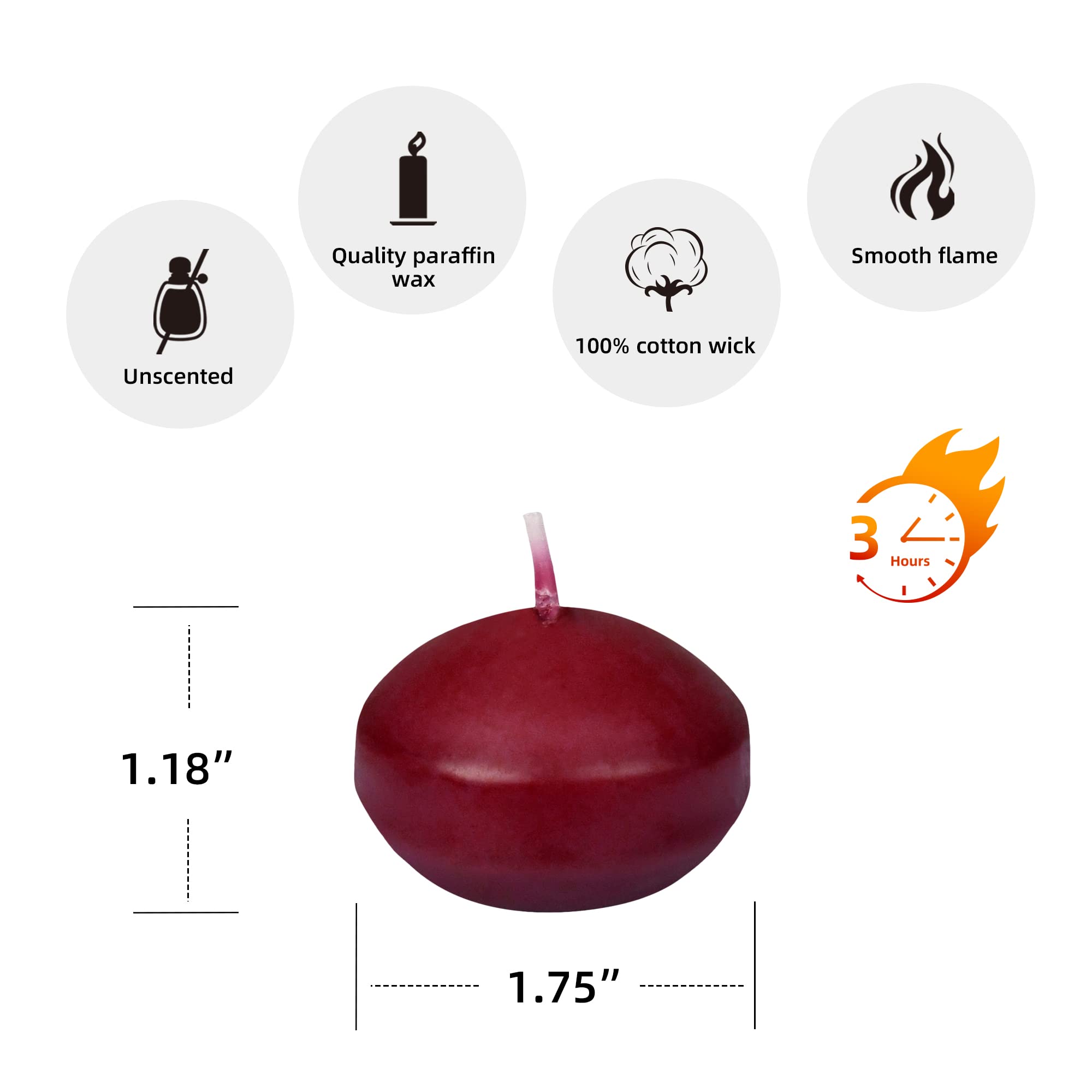 288-Piece Floating Candles 1.75