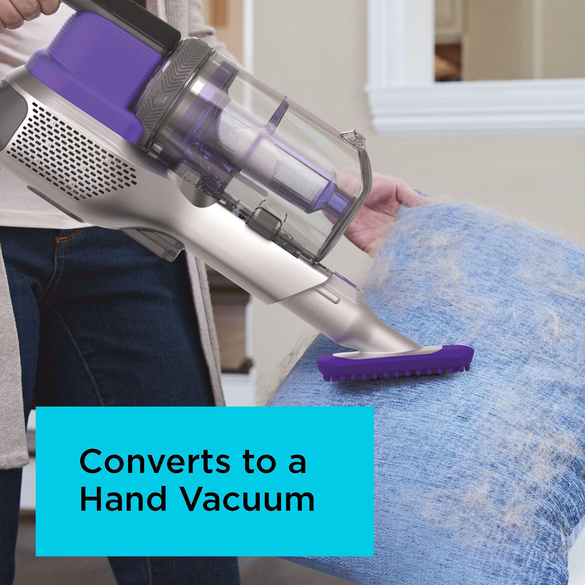 BLACK+DECKER Powerseries Extreme Cordless Stick Vacuum Cleaner for Pet Hair & Home Cleaning - Lightweight, Powerful Suction, 20V Lithium Battery (BSV2020P) - Perfect for Hard Floors, Carpets & Pet Owners