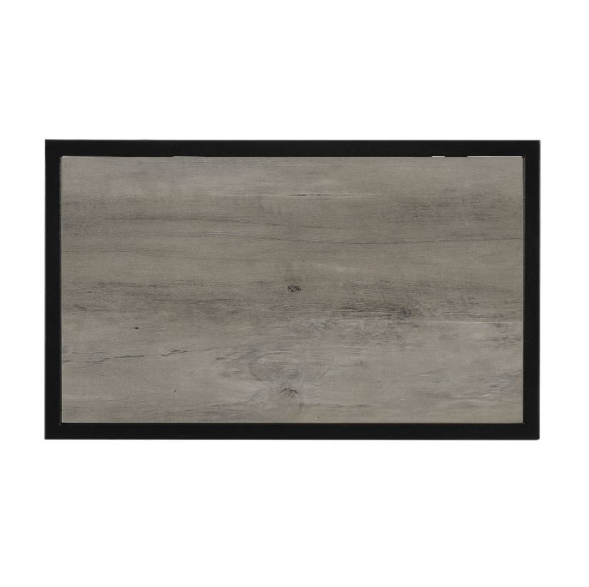 Urban Style Openstyle Side Table - Grey Top with Black Metal Frame - Perfect for Living Room, Bedroom, or Office Decor