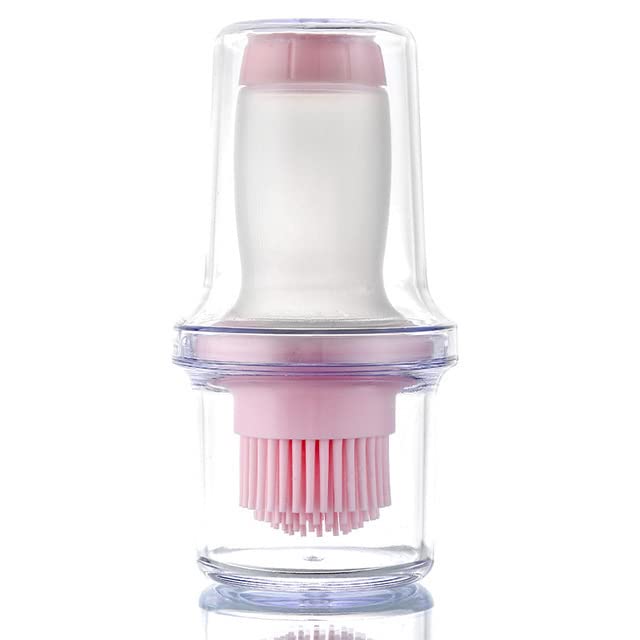 **Non-Leaking Silicone Oil Dispenser Bottle with Brush - Portable BBQ Grill Oil Bottle for Baking, Pastry & Cooking - Perfect for Grilling, Frying & Kitchen Use**