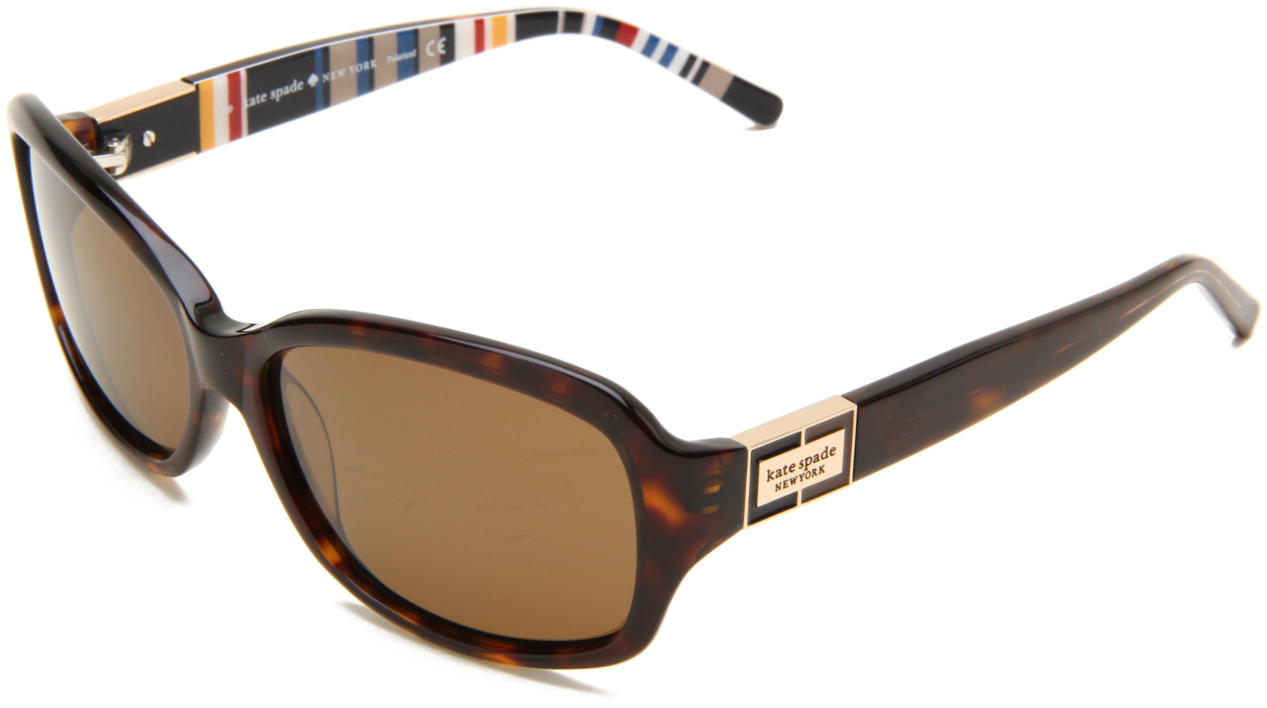 Kate Spade New York Women's Annika Rectangular Sunglasses - UV Protection Fashion Shades for Women, Perfect for Beach, Driving & Outdoor Activities