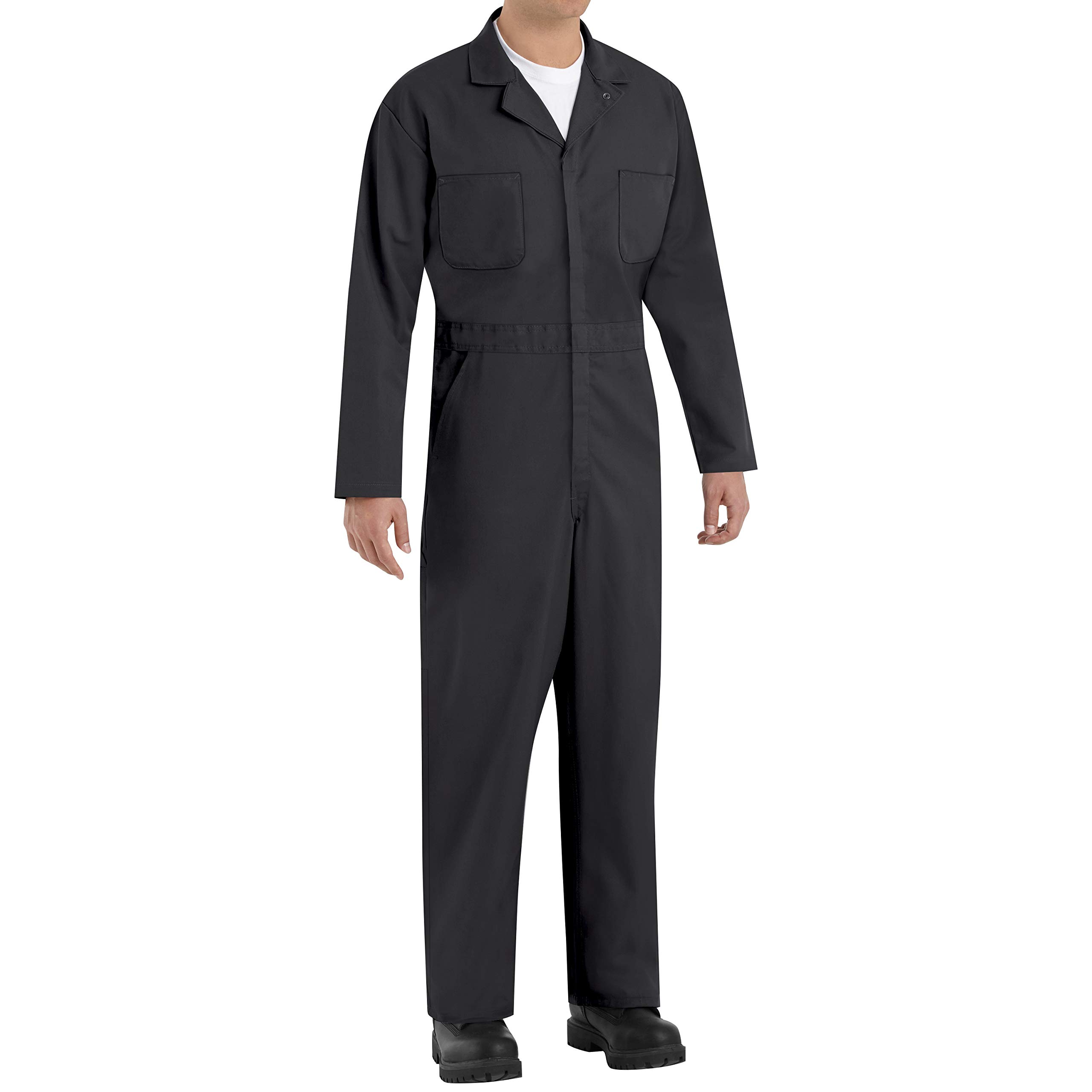 Red Kap Men's Twill Action Back Coverall Work Jumpsuit - Durable Workwear for Mechanics, Construction & Industrial Use