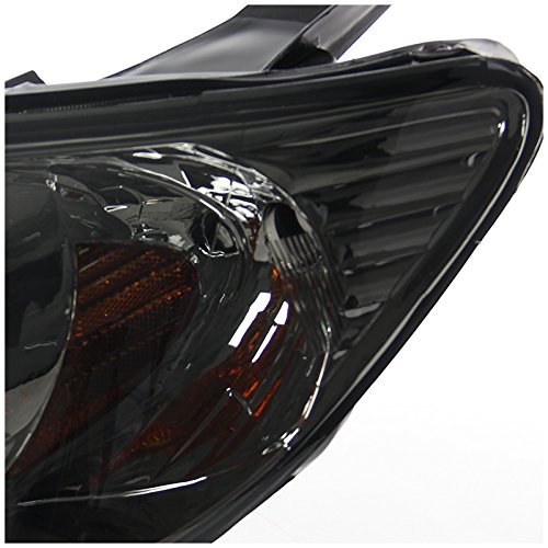 Honda Civic JDM 2/4 Door Smoke Lens Headlights Pair - Left & Right Side Replacement for Improved Night Visibility - Perfect for Street Racing & Car Customization