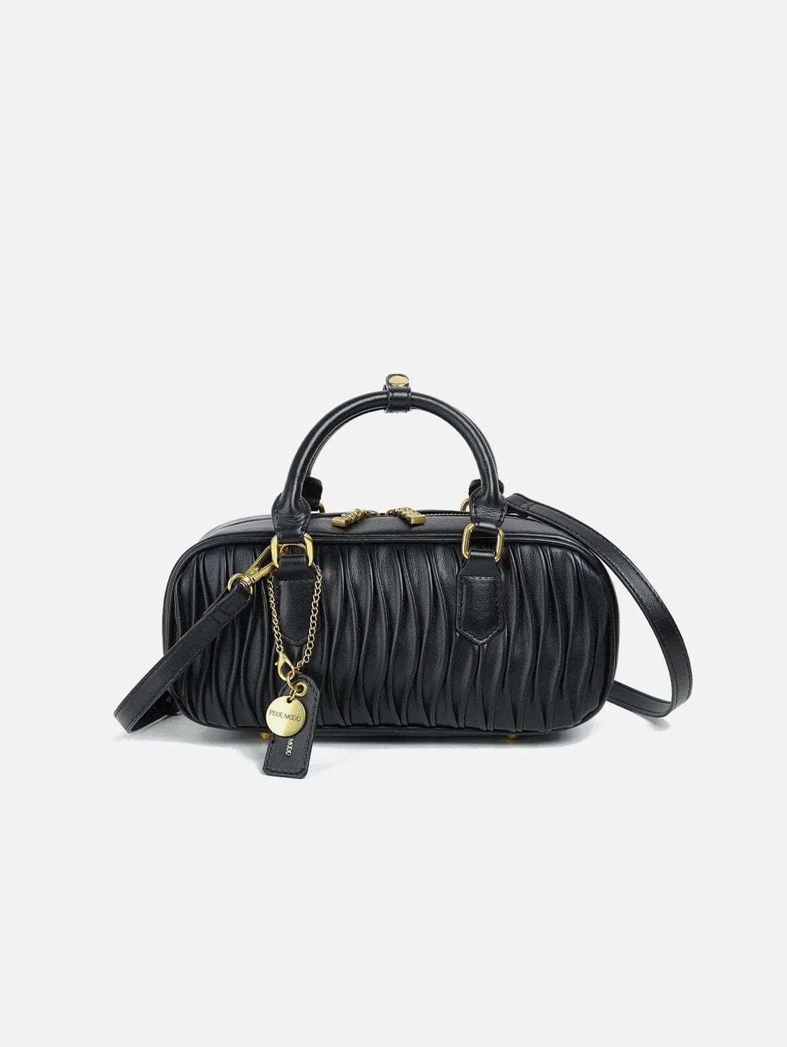 Eco-Friendly Paris Vegan Leather Top Handle Bag for Women | Black | Perfect for Work, Travel & Everyday Use