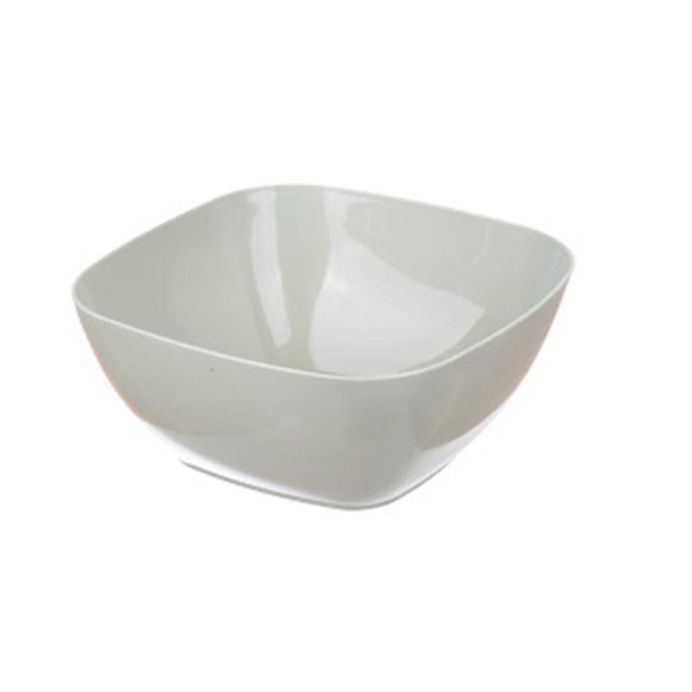 Yu2d 3-Color BPA-Free Plastic Square Serving Bowls - Food Grade Dish for Fruit, Snacks, Candy & Salad - Perfect for Picnics, Parties & Home Kitchen Use (Green)