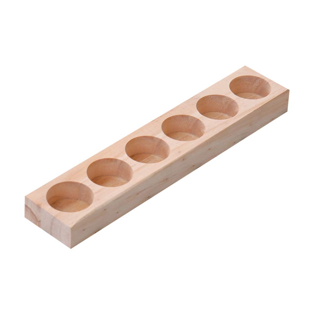 **TOPBATHY Wooden Essential Oil Organizer & Makeup Palette Display Stand - Solid Bamboo Storage Tray for Makeup Brushes, Perfume Bottles, and Skincare Products - Perfect for Vanity, Bathroom, and Dresser Organization**