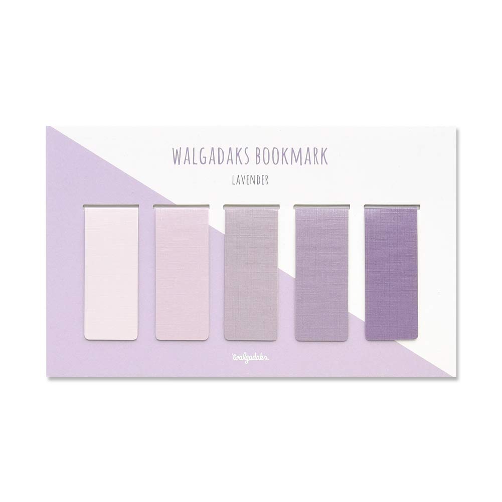 Monolike Magnetic Bookmarks Lavender - Set of 5 Elegant Page Holders for Books, Notebooks & Journals | Perfect Gift for Book Lovers & Students
