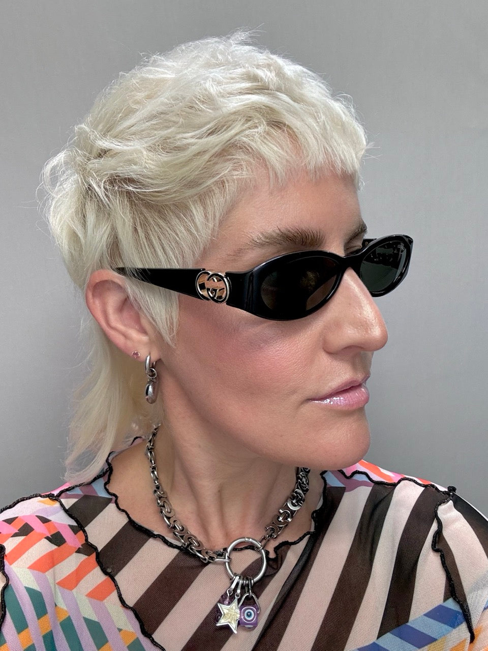 Gucci GG 1660 001 Black Sunglasses for Women - Luxury Designer Shades for Fashion & UV Protection - Perfect for Beach, Driving & Outdoor Activities