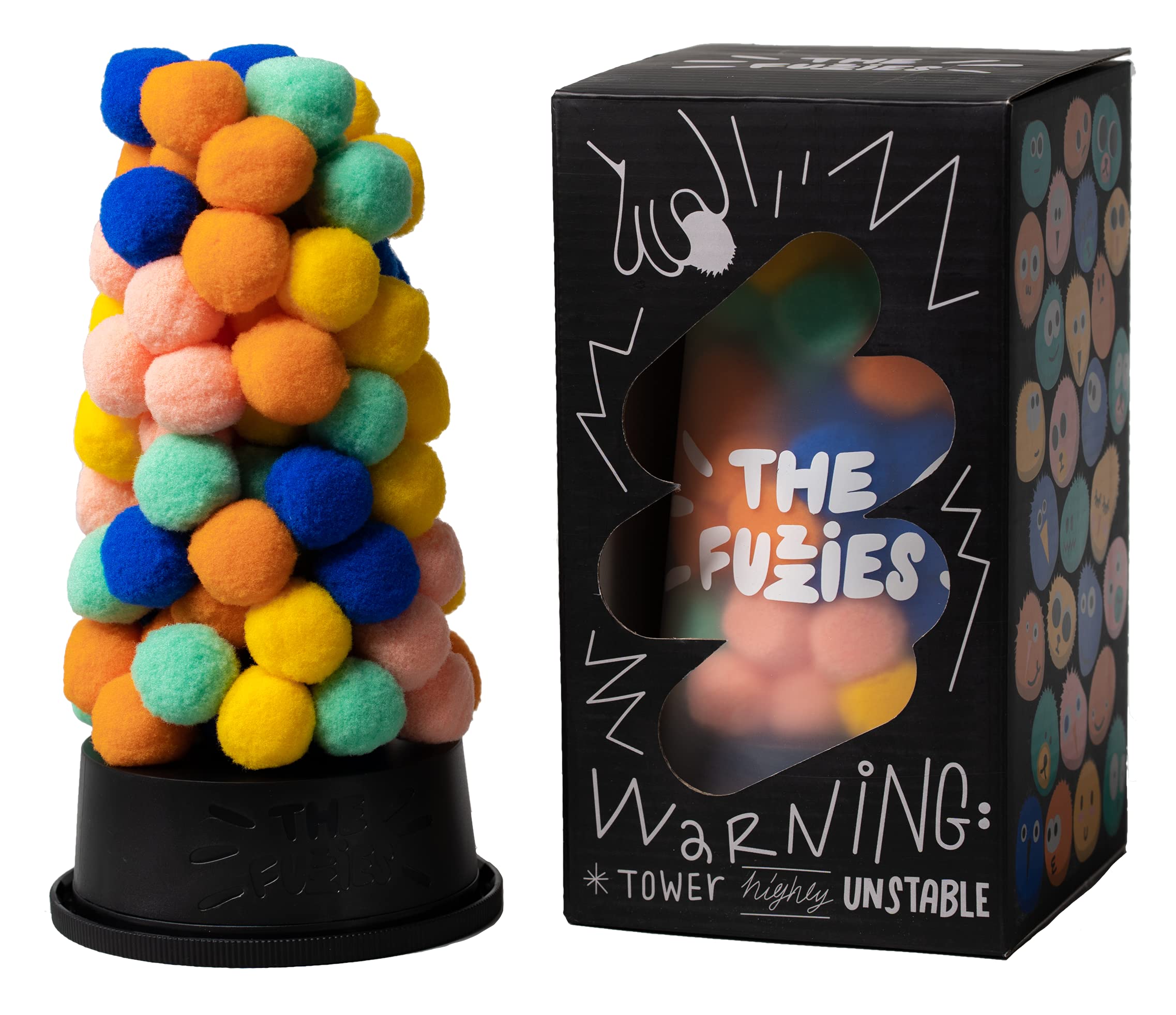 CMYK The Fuzzies - Gravity Defying Squishy Stacking Game for Kids & Adults | Fun Family Board Game for Parties, Classrooms & Stress Relief