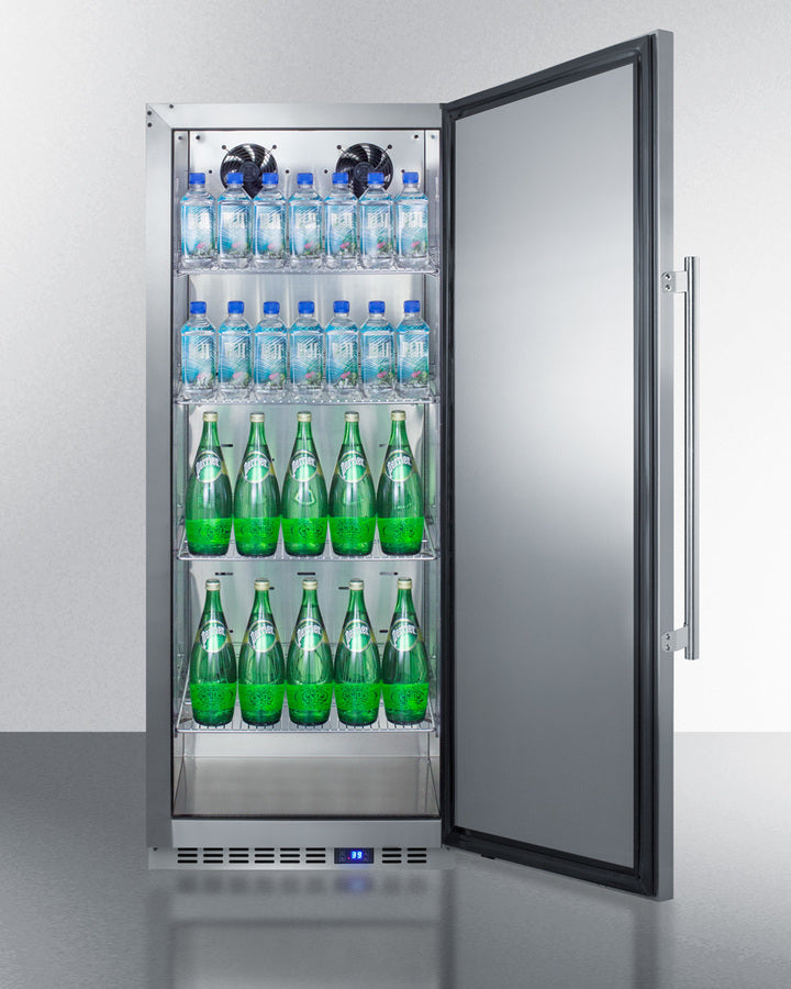 Accucold 24 Inch Wide All Refrigerator - Stainless Steel Interior & Exterior - FFAR121SS - Perfect for Home, Office, or Commercial Use