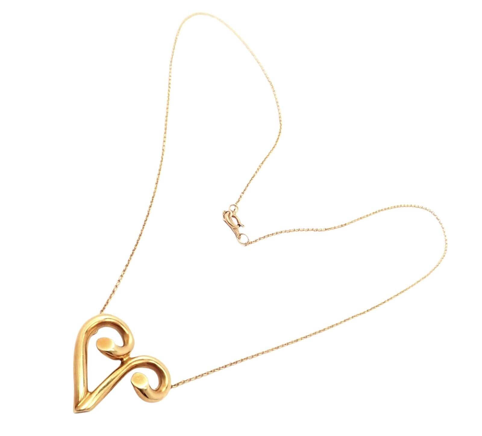 Tiffany & Co Picasso 18k Yellow Gold Large Zodiac Aries Pendant Necklace for Women - Luxury Astrology Jewelry Gift for Birthday, Anniversary & Special Occasions