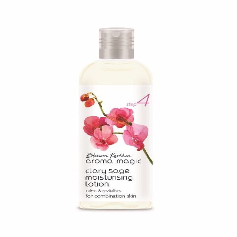 Clary Sage Moisturizing Lotion for Combination Skin - Hydrating Face & Body Cream with Kokum Butter, Olive Oil, Lemongrass & Rosewood Essential Oils - 100ml | Daily Skincare Routine, Dry Skin Relief, Aromatherapy Self-Care