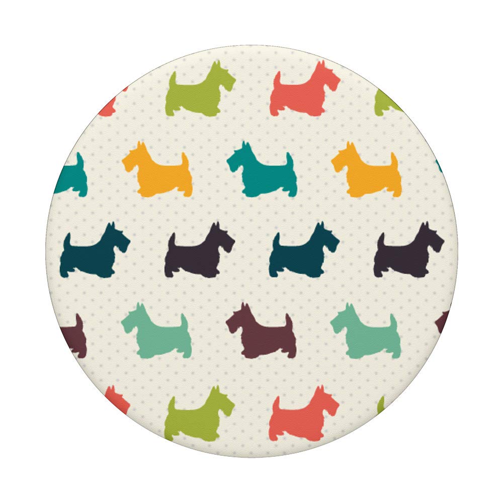 Scottie Dog PopSockets PopGrip: Swappable Phone & Tablet Grip for Secure Hold, Stand, and Easy Carrying - Perfect for Travel, Work, and Everyday Use