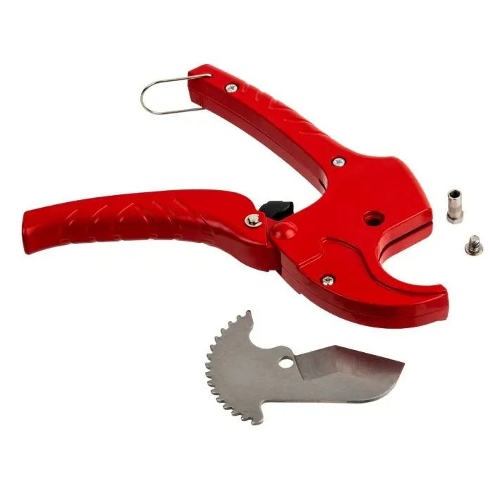 Professional Ratcheting PVC Pipe Cutter - Heavy Duty Plastic Tube Cutting Tool (Set of 6) - Perfect for Plumbing, DIY Projects & Construction Work