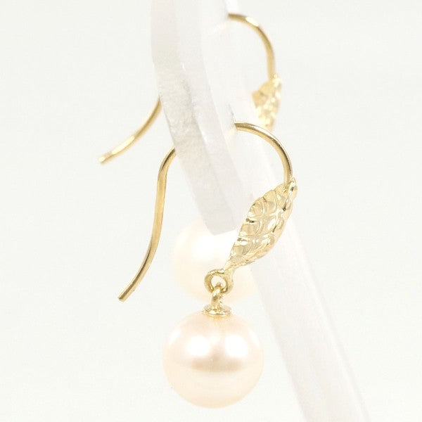 18K Yellow Gold Pearl Earrings for Women - Elegant Stud Earrings with Real Pearls - Perfect for Weddings, Parties & Special Occasions