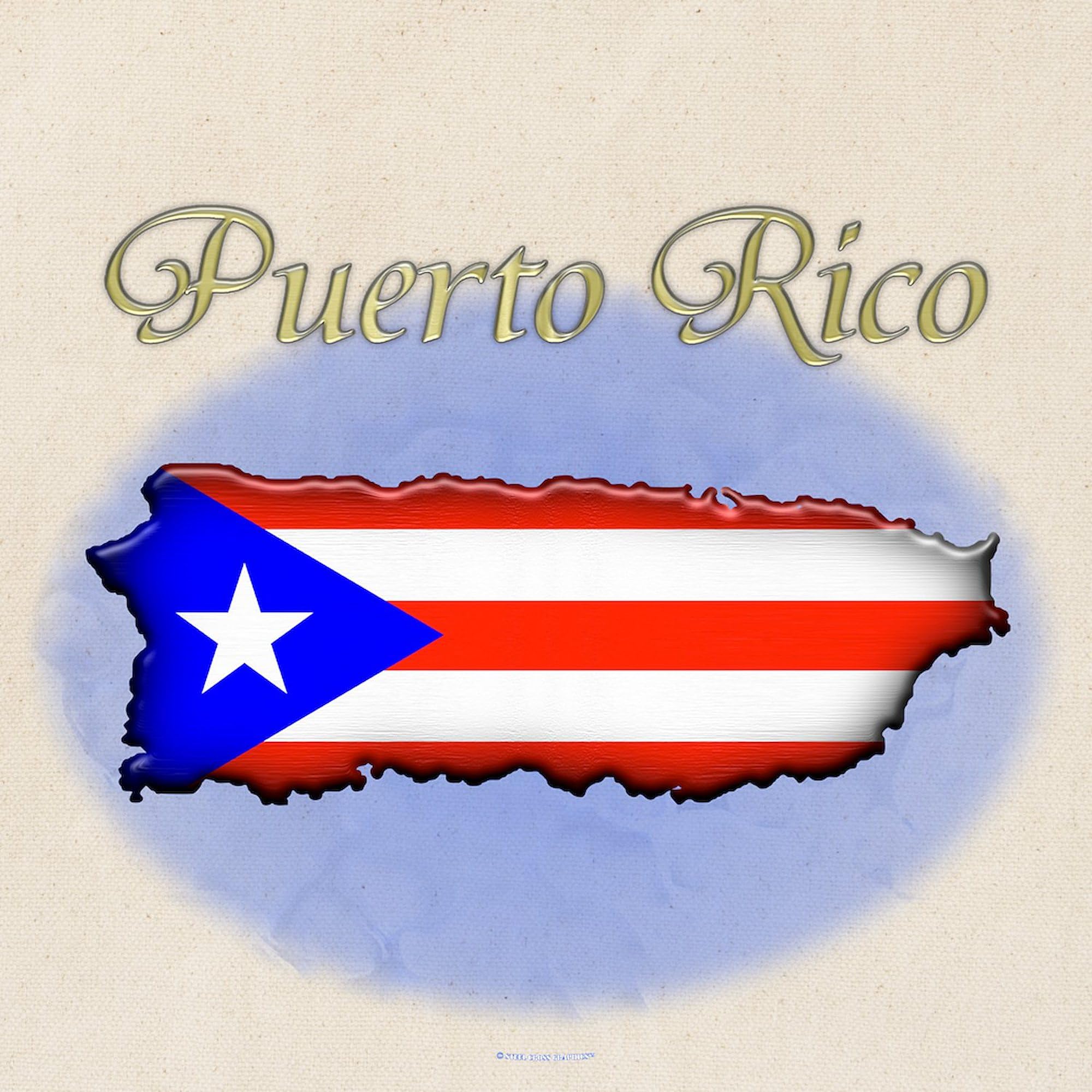 Puerto Rico Tote Bag - Natural Canvas Reusable Shopping Bag for Groceries, Beach & Travel | Eco-Friendly Cotton Carryall